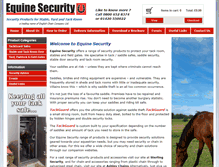 Tablet Screenshot of equinesecurity.co.uk